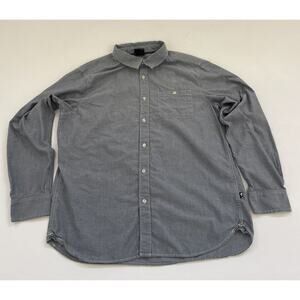 The‎ North Face Denim Button Down Collared Shirt Men’s Large Workwear Preppy